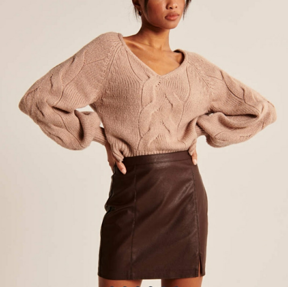 Abercrombie & Fitch brown skirt